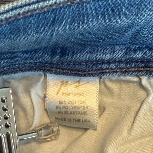 PARKER SMITH Light Blue Straight Leg Jeans - Picture 3 of 3